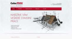 Desktop Screenshot of colormax.cz